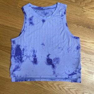 Lululemon Train to Be Tank Rain Stripe Marble Size 2